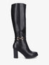 Bottes en simili à talon - Noir - 1