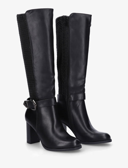 Bottes à contrefort style cotte de maille - Noir - 4