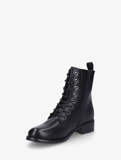 Bottines plates à lacets - Noir - 3