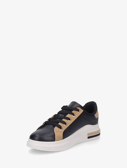 Sneakers classiques à bandes irisées et texturées - Camel - 3