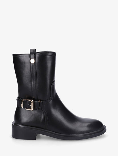 Boots en simili à boucle - Noir - 5