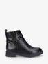 Bottines unies en simili - Noir - 1