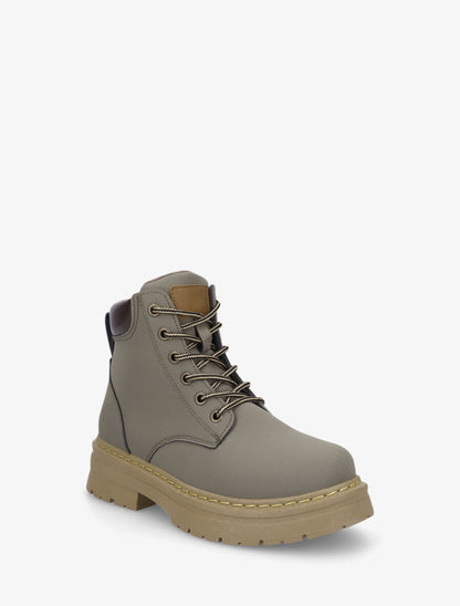 Bottines à lacets - Kaki - 2