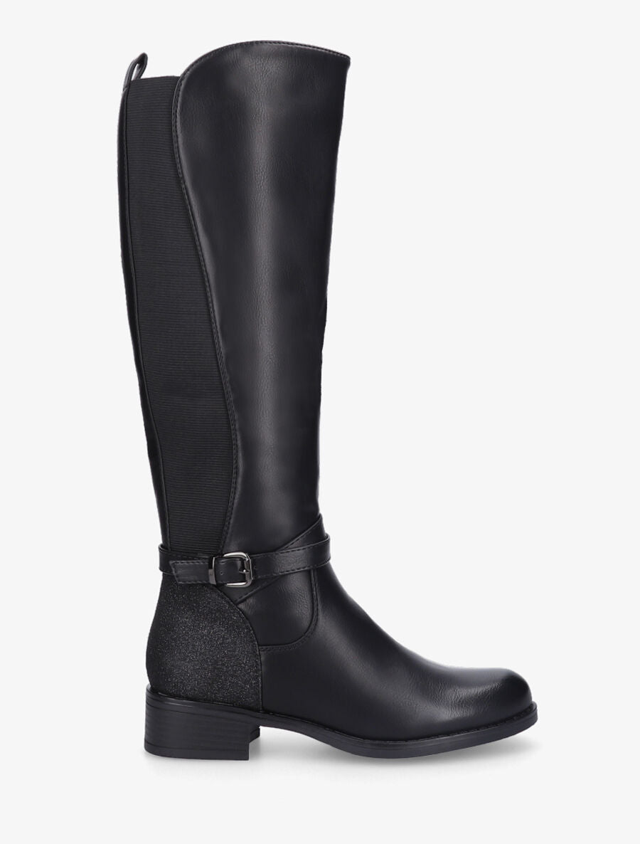 Bottes plates à paillettes - Noir - 5