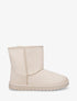 Boots fourrées en suédine - Beige - 1