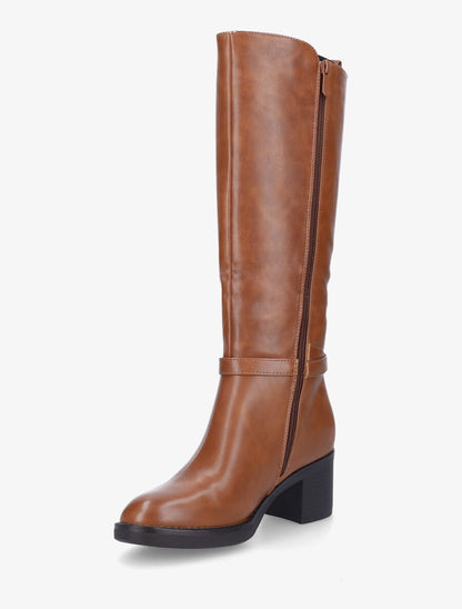 Bottes élastiquées sanglé - Camel - 3