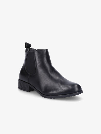 Chelsea boots plates en simili - Noir - 2