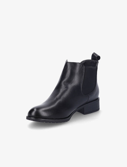 Chelsea boots plates en simili - Noir - 3