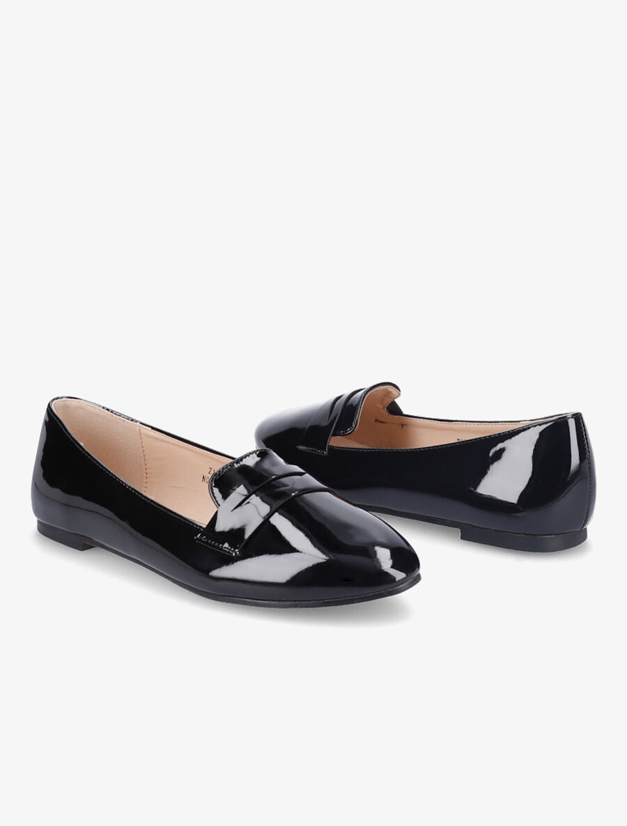 Slippers vernis - Noir - 4