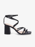 Sandales à brides et ganses fines - Noir - 1
