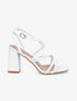 Sandales à ganses entrelacées et brides - Blanc - 1