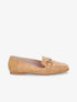 Slippers en suédine à boucles métalliques - Camel - 1