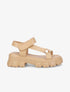 Sandales à semelles chunky - Camel - 1
