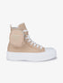Baskets montantes avec pochette amovible - Taupe - 1