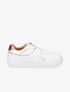 Baskets en simili à contrefort contrastant - Rose gold - 5