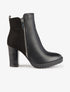 Bottines montantes bimatière - Noir - 1