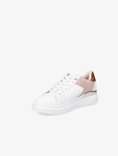 Sneakers à détail métallique - Rose - 3