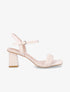 Sandales tressées à bout carré - Beige - 5