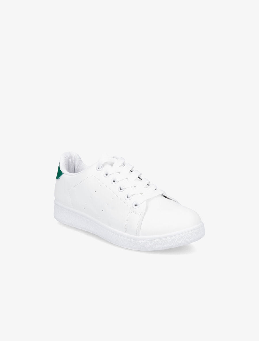 Sneakers à contrefort contastant - Vert - 2
