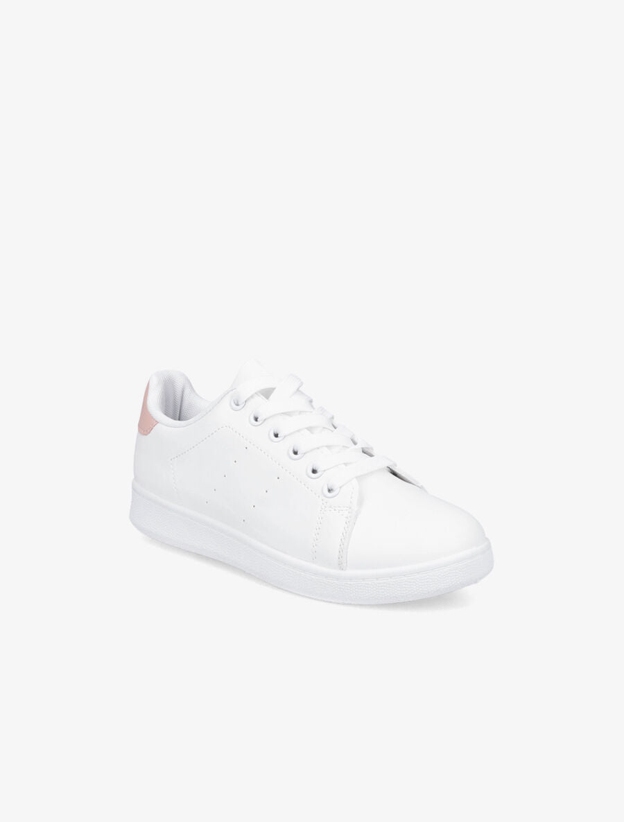 Sneakers à contrefort contastant - Rose - 2