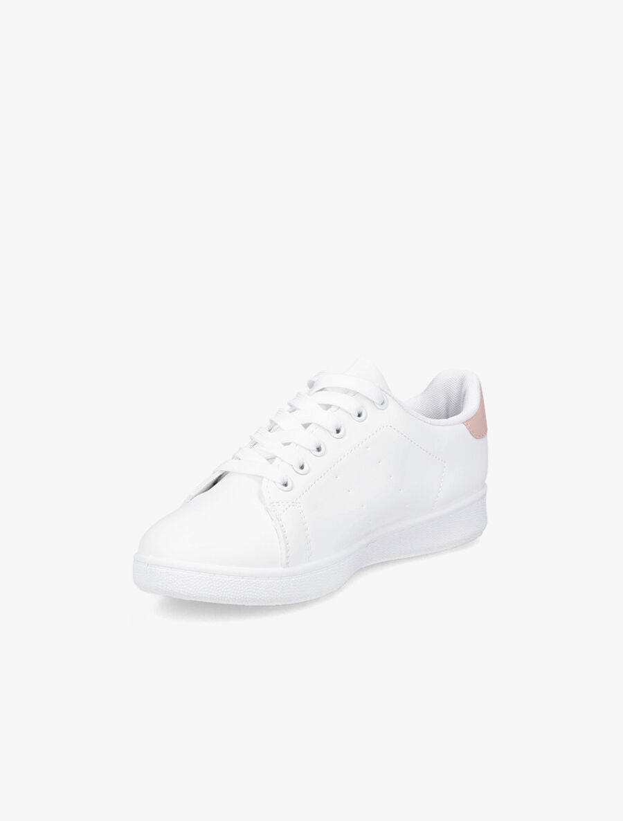 Sneakers à contrefort contastant - Rose - 3