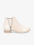 Bottines élastiquées à bout vernis - Beige - 5