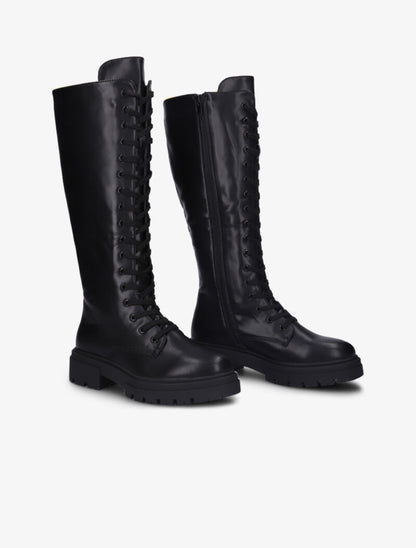Bottes style rangers à lacets - Noir - 4