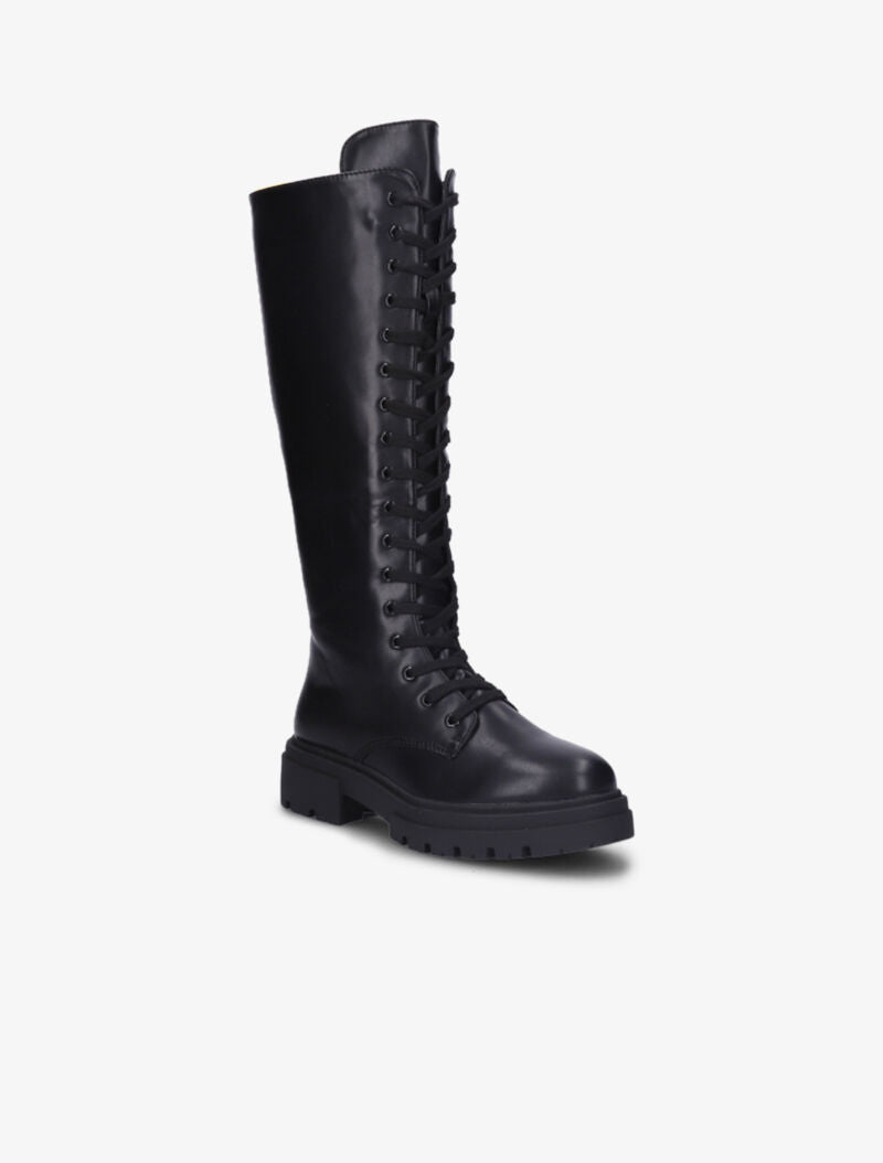 Bottes style rangers à lacets - Noir - 2