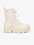 Boots style biker bimatière - Beige - 1