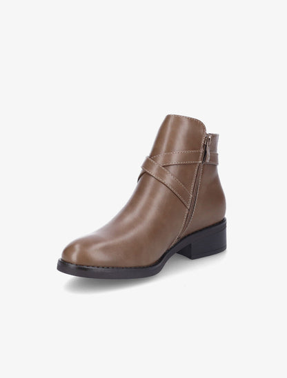 Bottines à boucle maillon - Taupe - 3