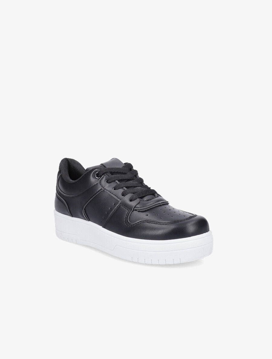 Sneakers en simili - Noir - 2