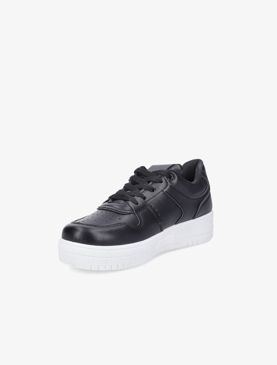 Sneakers en simili - Noir - 3