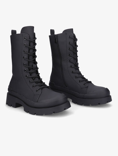 Boots montantes à lacets - Noir - 4