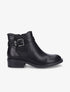 Bottines plates en simili - Noir - 5