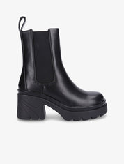 Boots crantées à semelle plateforme - Noir - 5