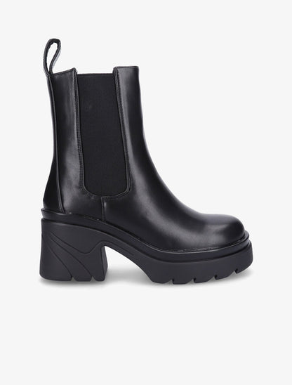 Boots crantées à semelle plateforme - Noir - 5