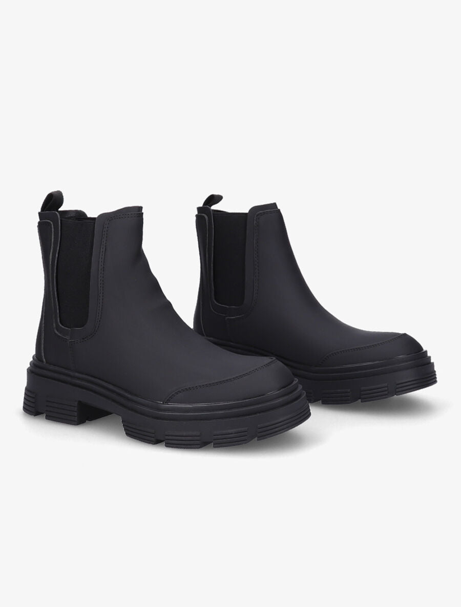 Chelsea boots à semelles crantées - Noir - 4
