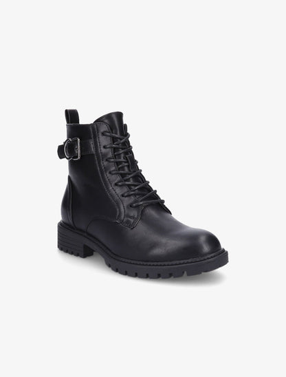 Bottines à lacets et semelle crantée - Noir - 2