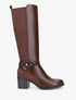 Bottes bi-matière à talon - Marron - 1
