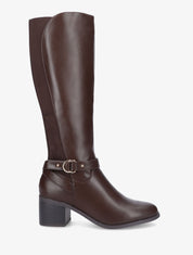 Bottes à contrefort élastiqué - Marron - 1