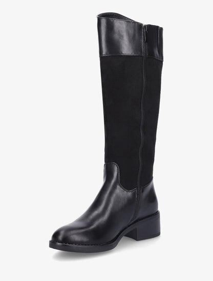 Bottes bimatière unies - Noir - 3
