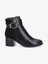 Bottines bimatière à bride - Noir - 5