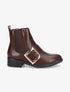 Bottines à bride carrée - Marron - 1