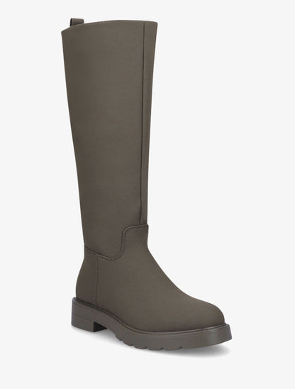 Bottes en simili effet gomme - Kaki - 2