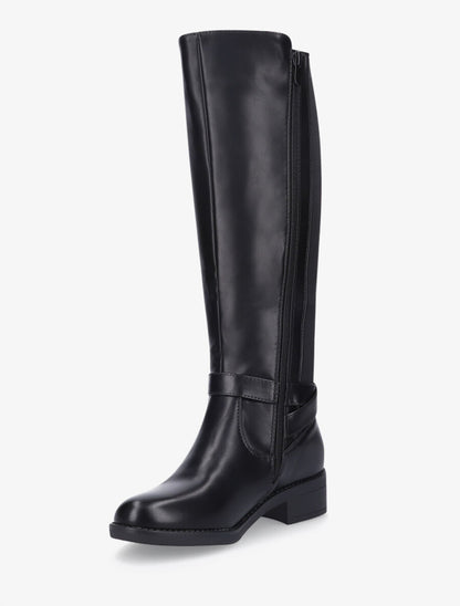 Bottes élastiquées à boucle - Noir - 3