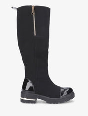 Bottes à bouts vernis - Noir - 1