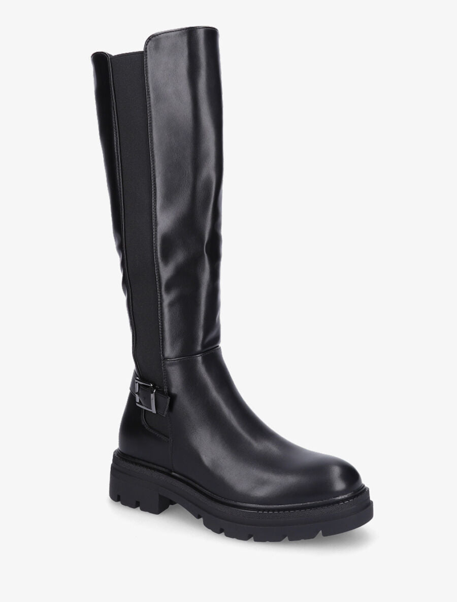 Bottes à boucle et semelles crantées - Noir - 2