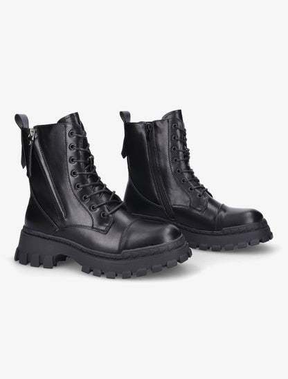 Boots militaire à zip - Noir - 4