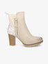 Bottines à contrefort pailleté - Beige - 1