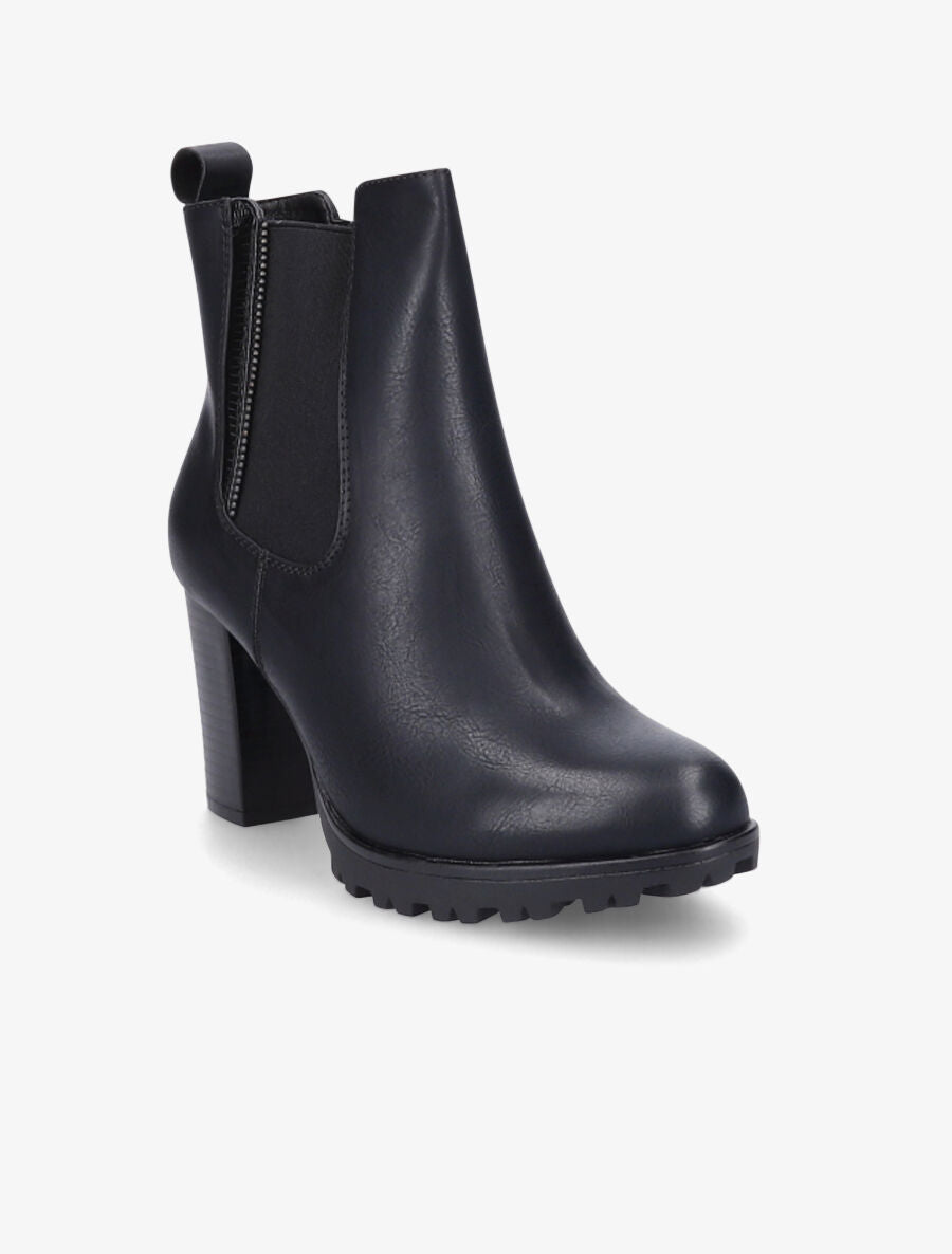 Bottines classiques à talon haut - Noir - 2